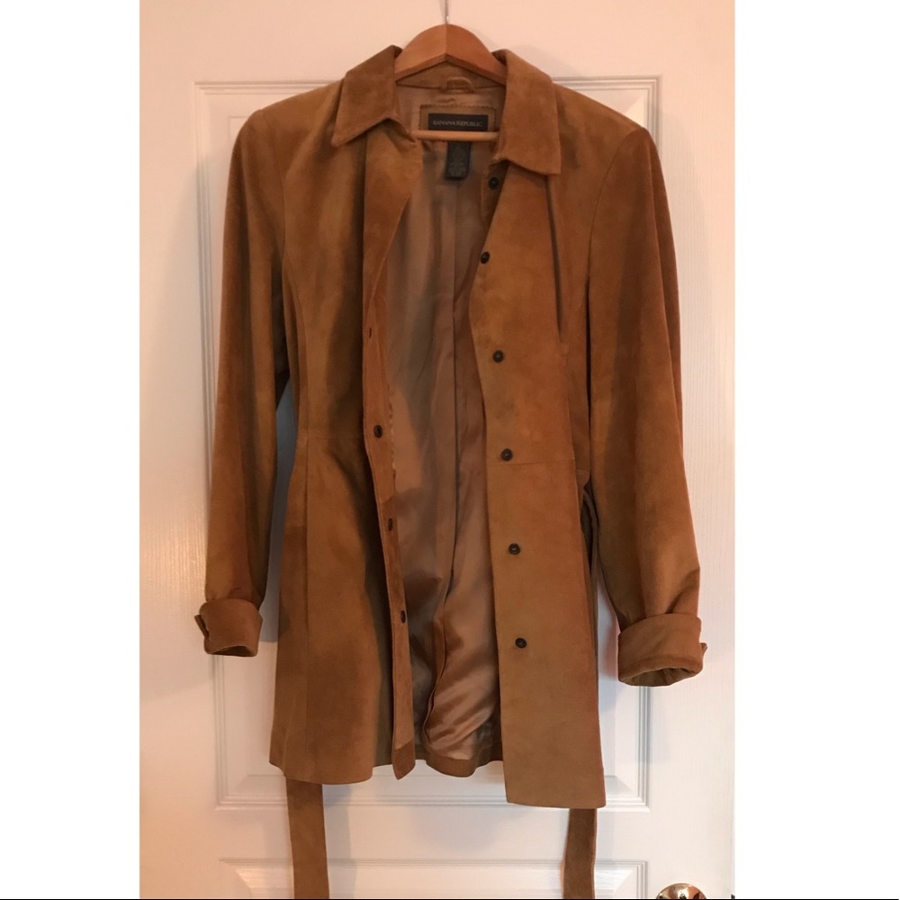 Sale! Banana Republic genuine leather coat